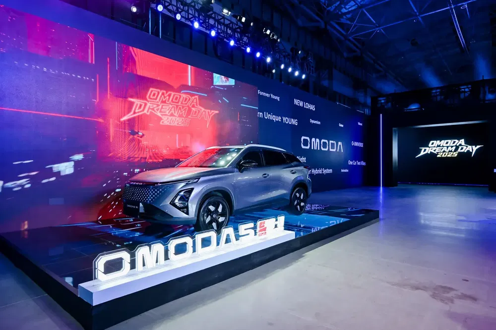 Présentation de la nouvelle OMODA 5 EV lors de l'événement OMODA Dream Day 2025.