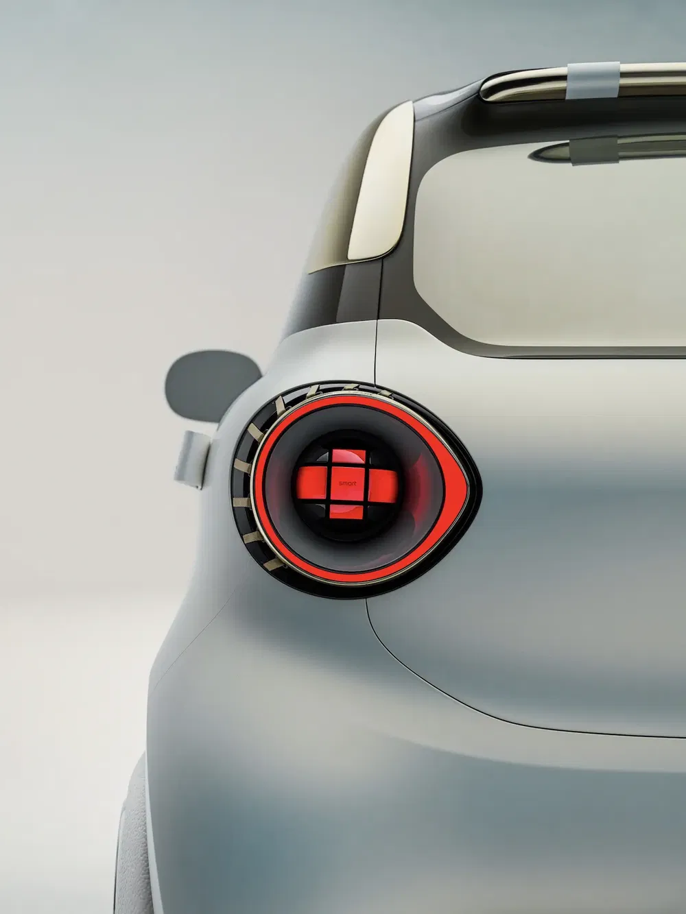 Innovatief achterlichtontwerp van Smart, moderne en strakke details voor stedelijke esthetiek.